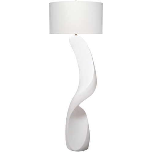 Cobra 66 inch Smooth White Ricestone Floor Lamp Portable Light