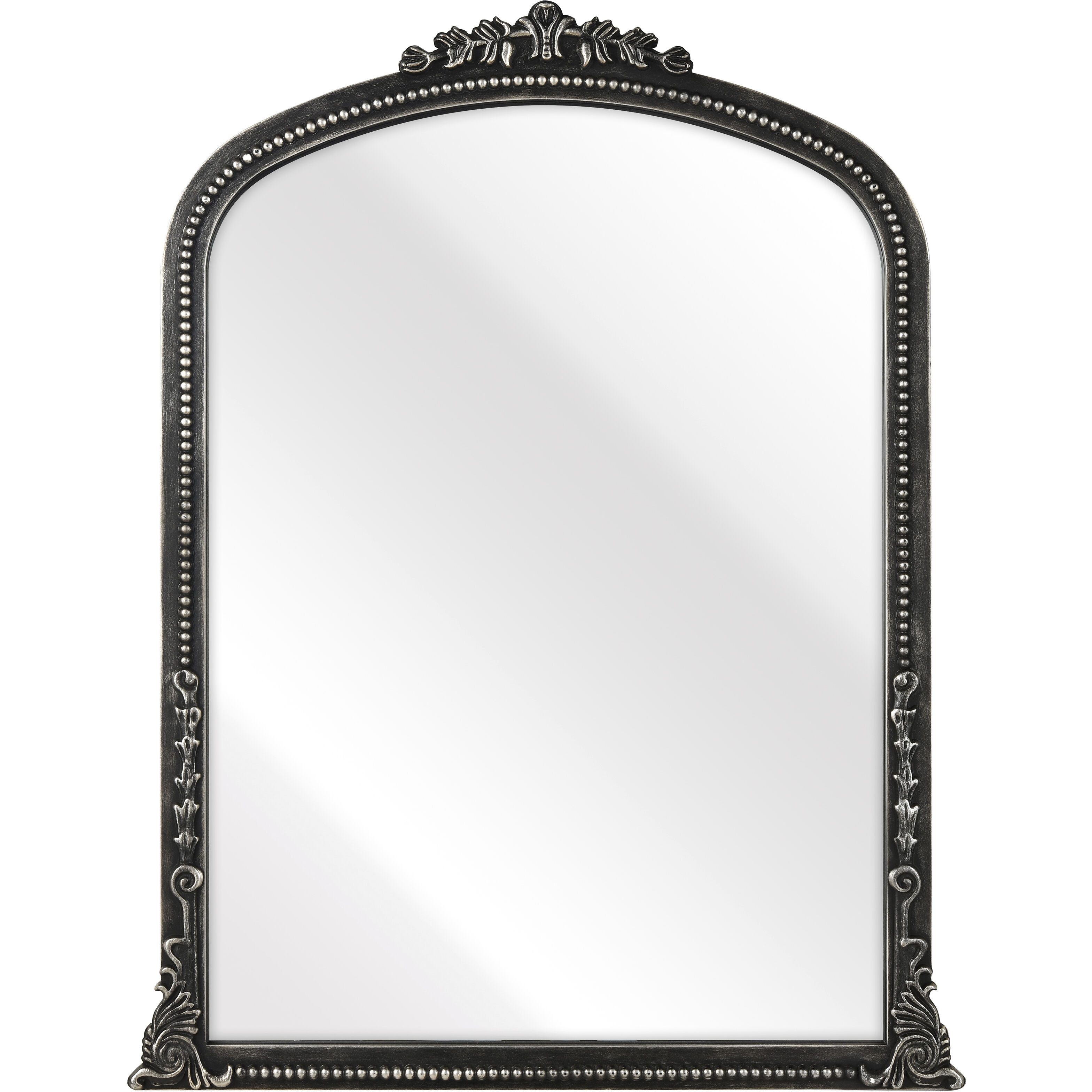Lise 35.5 X 27 inch Aged Black with Mirror Wall Mirror