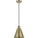 Ballston Cone 1 Light 8 inch Antique Brass Mini Pendant Ceiling Light