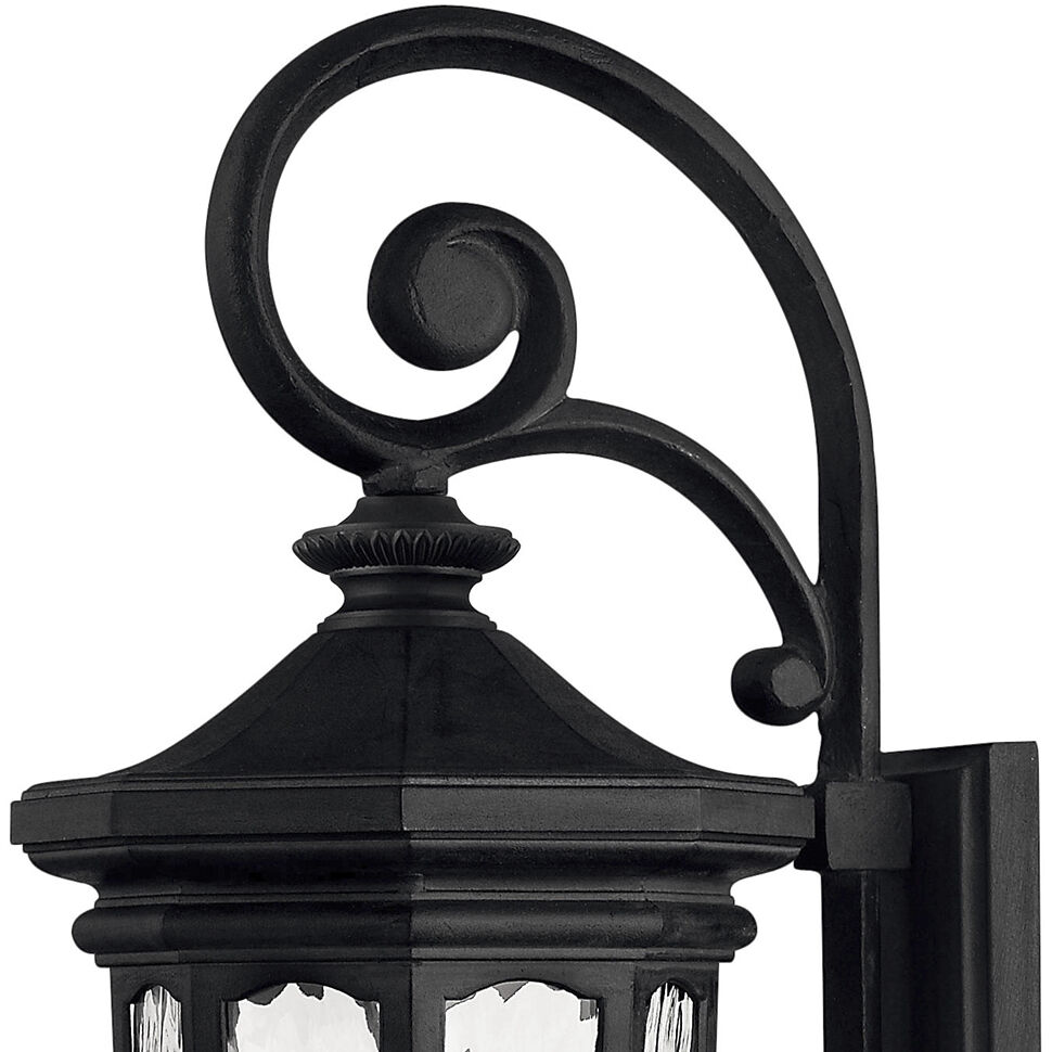 Estate Series Raley Outdoor Wall Mount Lantern in Museum Black, Non-LED, Medium