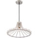 Wood 1 Light 24 inch White Pendant Ceiling Light