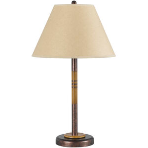 Soho 24 inch 100 watt Rust Table Lamp Portable Light