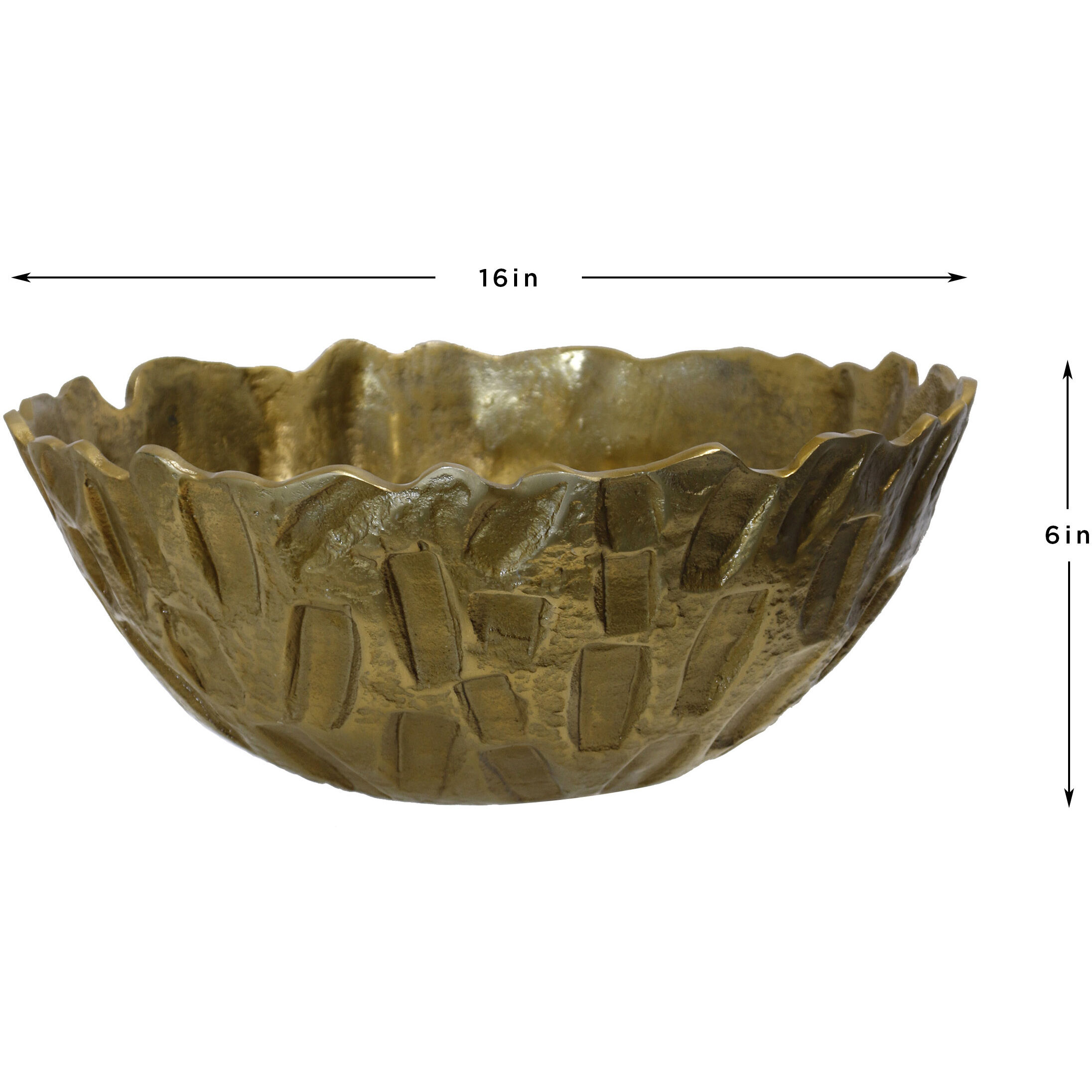 Fractured 16 X 6.5 inch Decorative Bowl