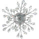 Ivy 3 Light Chrome Drum Shade Flush Mount Ceiling Light