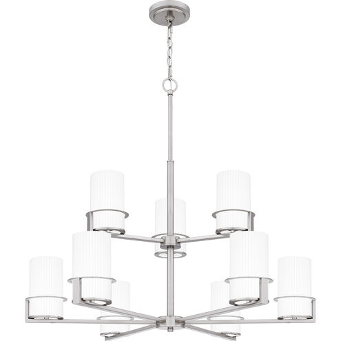 Seymour 9 Light 32.5 inch Brushed Nickel Chandelier Ceiling Light