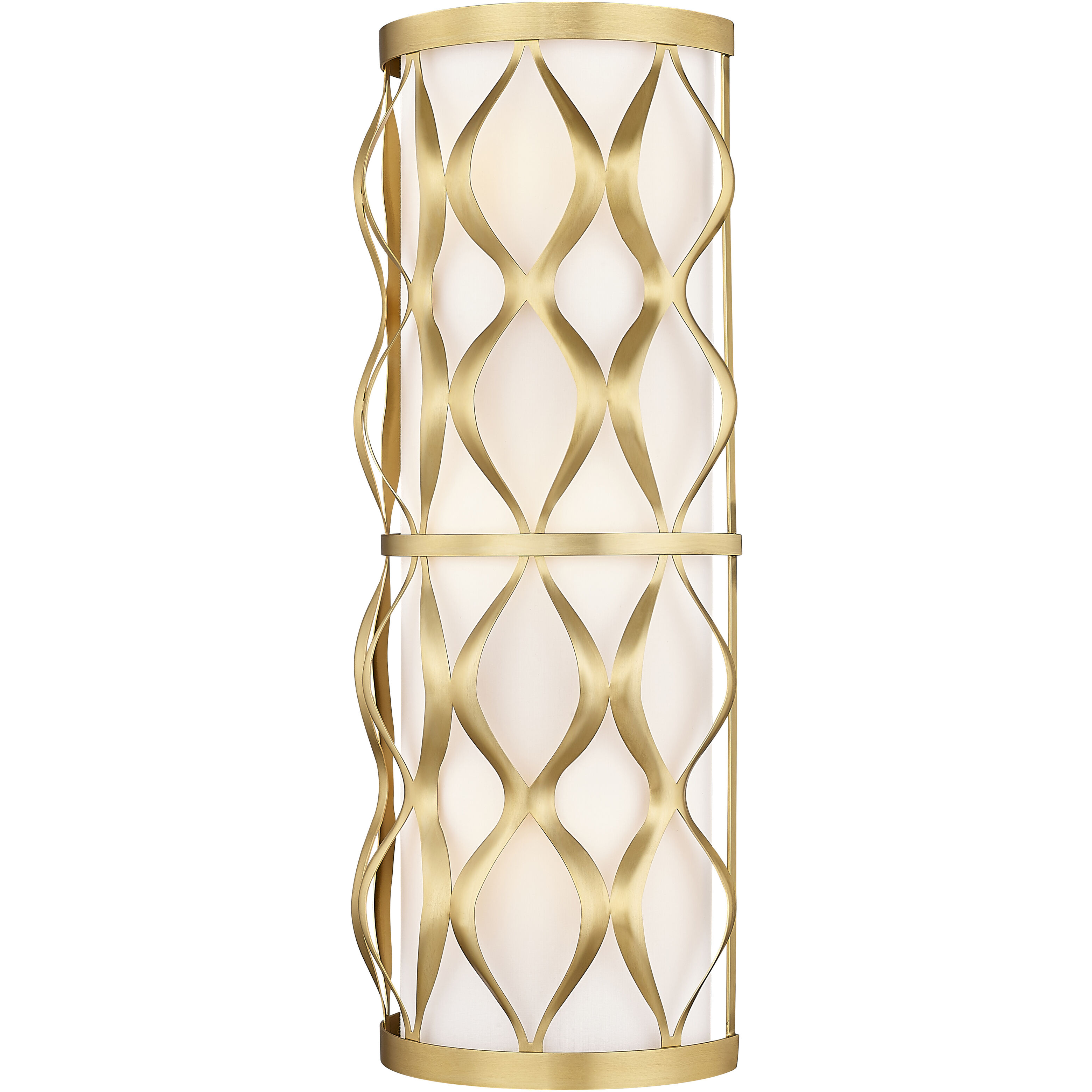 Harden 3 Light 8 inch Modern Gold Wall Sconce Wall Light