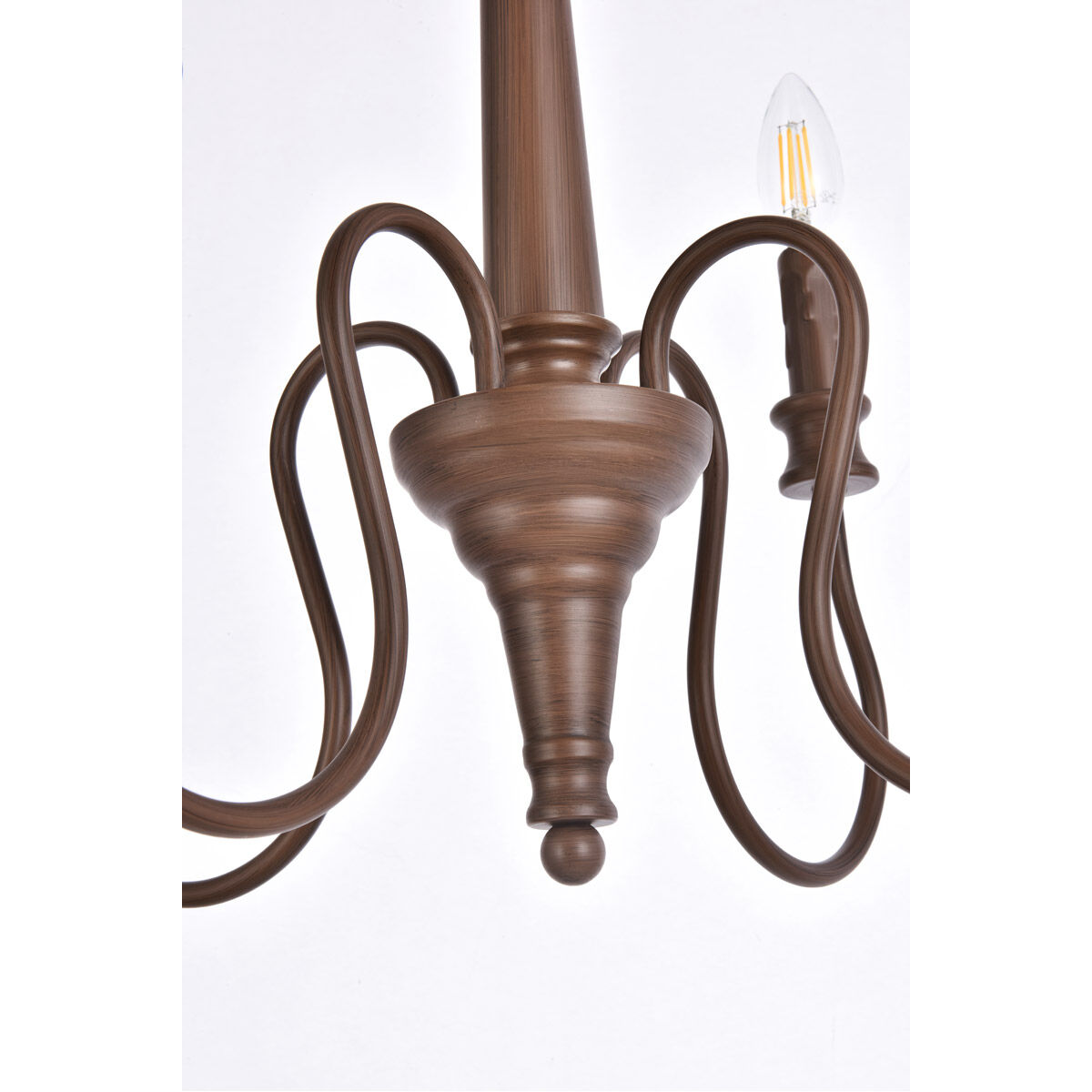 Flynx 4 Light 17 inch Weathered Oak Pendant Ceiling Light