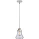 Nouveau 2 Bellmont 1 Light 6 inch Polished Chrome Mini Pendant Ceiling Light in Incandescent, Clear