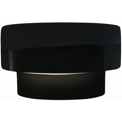 Ambiance 1 Light 10 inch Gloss Black Wall Sconce Wall Light