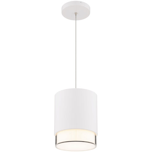 Cloak LED 4.63 inch White Pendant Ceiling Light in 3000K, dweLED