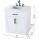 Alden 30 X 35 inch White Bathroom Vanity Cabinet