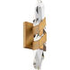 Beyond Traverse LED 4.8 inch Aged Brass Bath Vanity & Wall Light