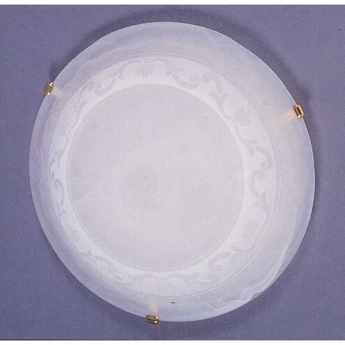 Kovu Gold with White Flush Mount Ceiling Light