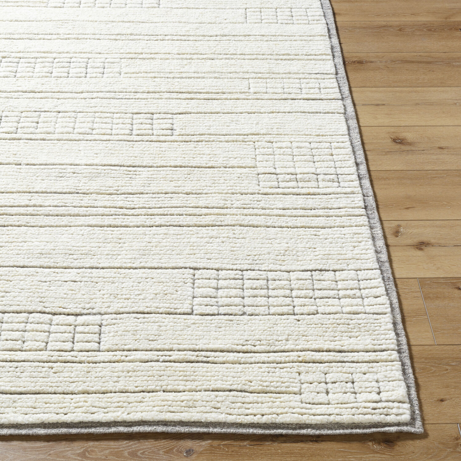 Davey 168 X 120 inch Light Beige Handmade Rug in 10 x 14