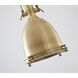 Canada 1 Light 24 inch Brass Single Pendant Lighting Ceiling Light, Satin Gold Metal