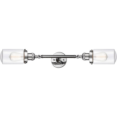 Franklin Restoration Dover LED 5 inch Polished Chrome Bath Vanity Light Wall Light in Clear Glass, Franklin Restoration