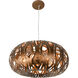 Masquerade 4 Light 18 inch Hammered Ore Pendant Ceiling Light