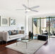 Espace 52 inch Brushed Nickel/Silver with Silver Blades Ceiling Fan