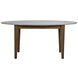 Surf 66 X 30 inch Dark Walnut Dining Table, Oval