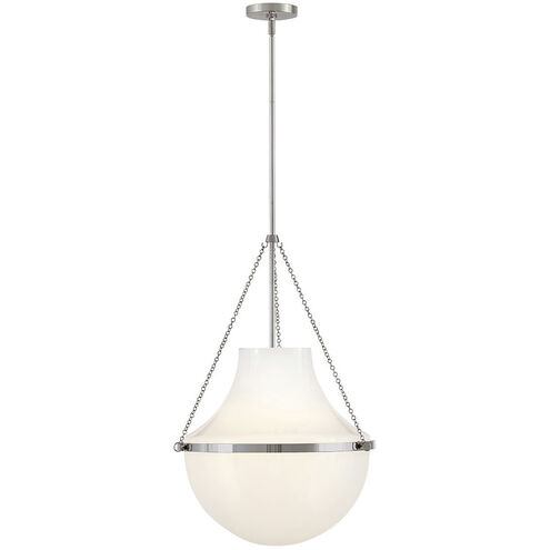 Collins 1 Light 20 inch Polished Nickel Pendant Ceiling Light, Large