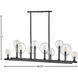 Alchemy 10 Light 48.25 inch Black Indoor Linear Chandelier Ceiling Light