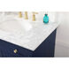 Clarence 72 X 22 X 35 inch Blue Vanity Sink Set