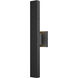 Edge LED 20.5 inch Black Outdoor Wall Light