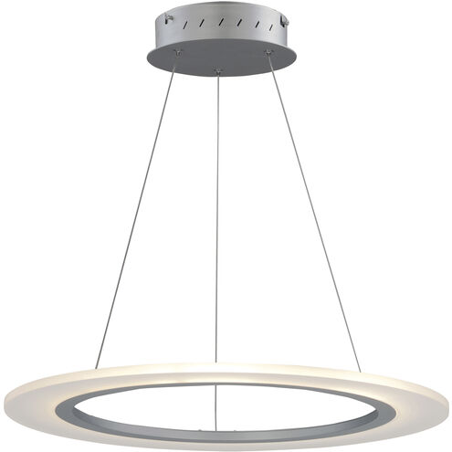 Saturn II LED LED 23.75 inch Matte Silver Entry Foyer Pendant Ceiling Light