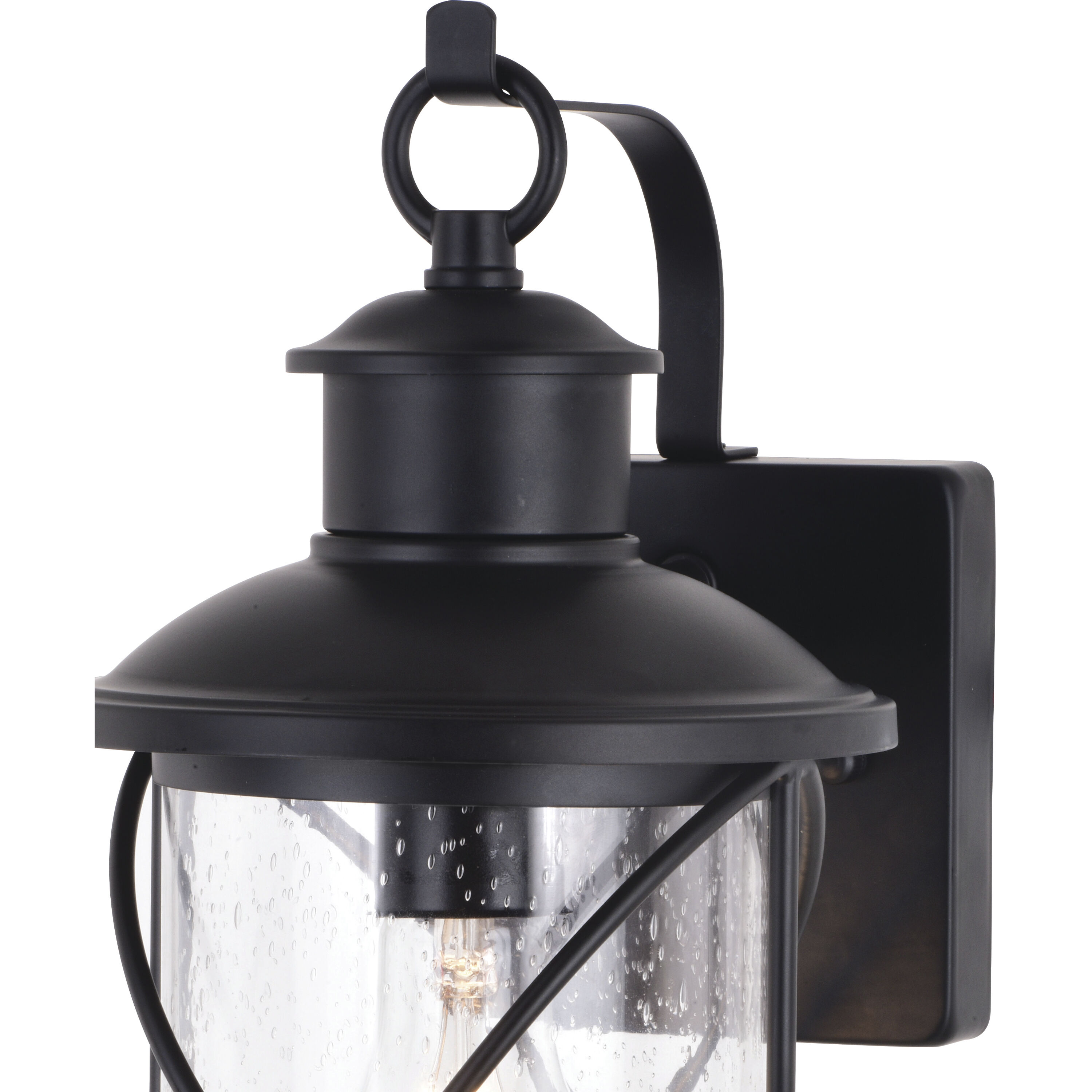 Adams LED 13.75 inch Black Outdoor Wall