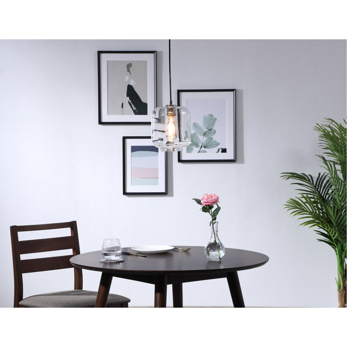 Collier 1 Light 7.3 inch Chrome Pendant Ceiling Light