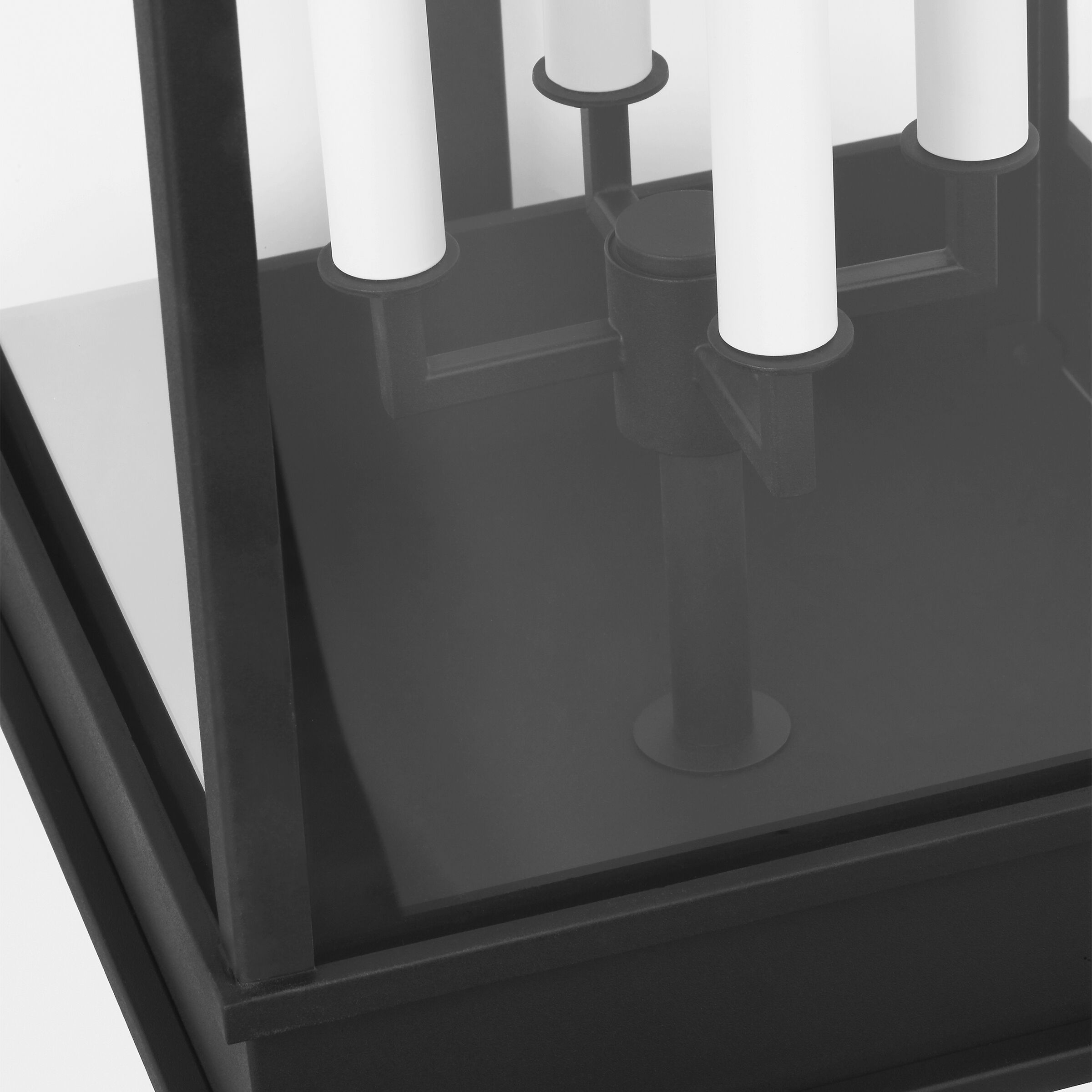 C&M by Chapman & Myers Cupertino 4 Light 35.13 inch Textured Black Outdoor Wall Lantern