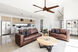 Swept 56 inch Distressed Koa Ceiling Fan