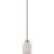 Casual Mission 1 Light 5 inch Brushed Nickel Mini Pendant Ceiling Light