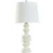 Arthur 30 inch 150.00 watt Distressed Old White Table Lamp Portable Light