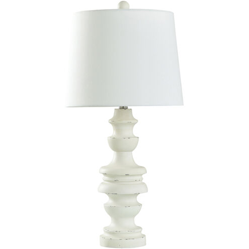 Arthur 30 inch 150.00 watt Distressed Old White Table Lamp Portable Light