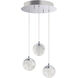 Orb II LED 11.5 inch Polished Chrome Multi-Light Pendant Ceiling Light
