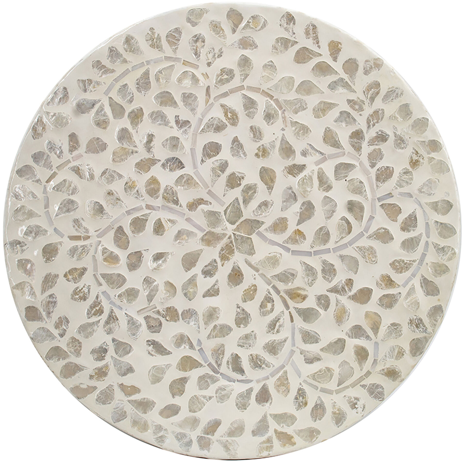 Anita 17.7 inch White Stool