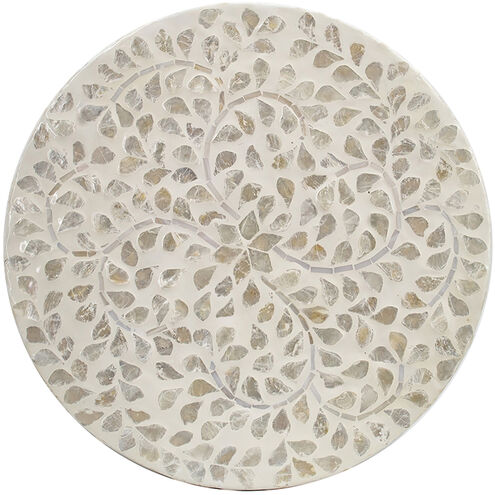 Anita 17.7 inch White Stool