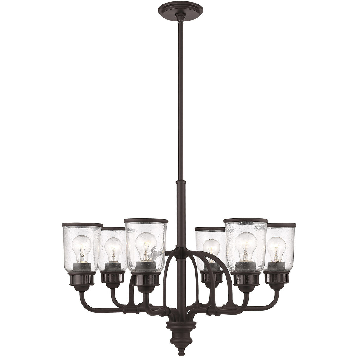 Lawrenceville 6 Light 26 inch Bronze Chandelier Ceiling Light