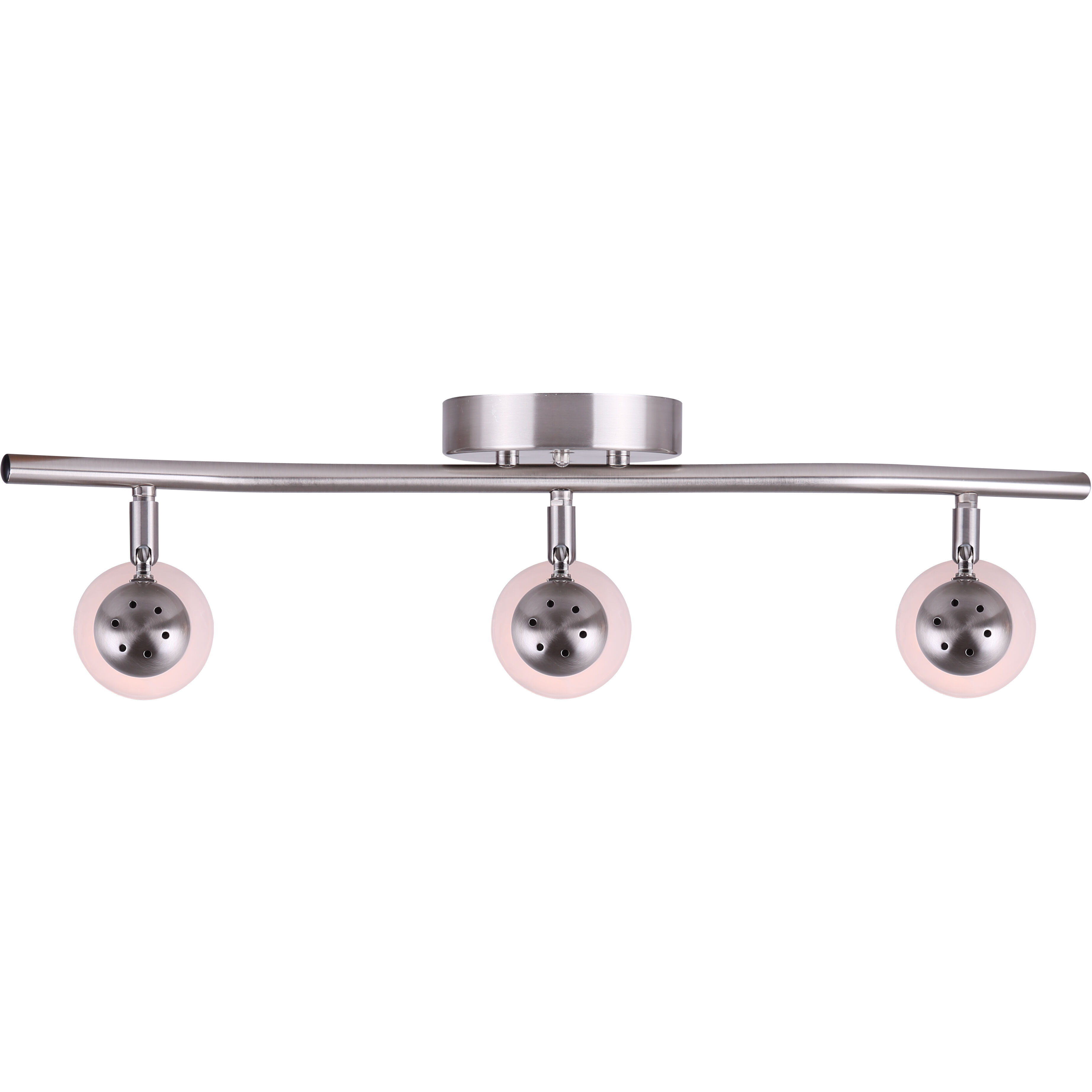 Madison 3 Light Brushed Pewter Track Ceiling Light