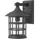 Freeport Outdoor Wall Mount Lantern in Black, Medium