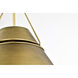 Adina 3 Light 18 inch Natural Brass Pendant Ceiling Light