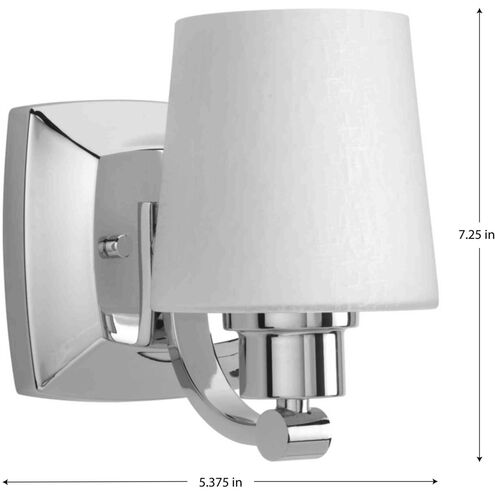 Glance 1 Light 5 inch Polished Chrome Bath Vanity Wall Light, Design Series