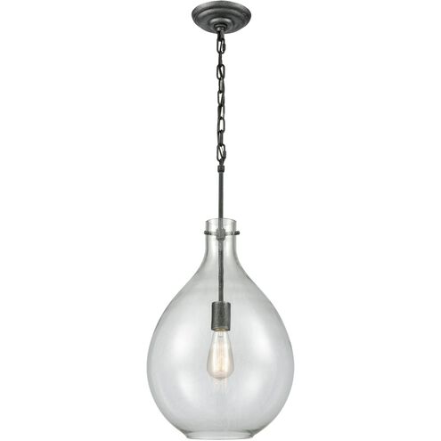 Sunderland 1 Light 12 inch Silvered Graphite Mini Pendant Ceiling Light