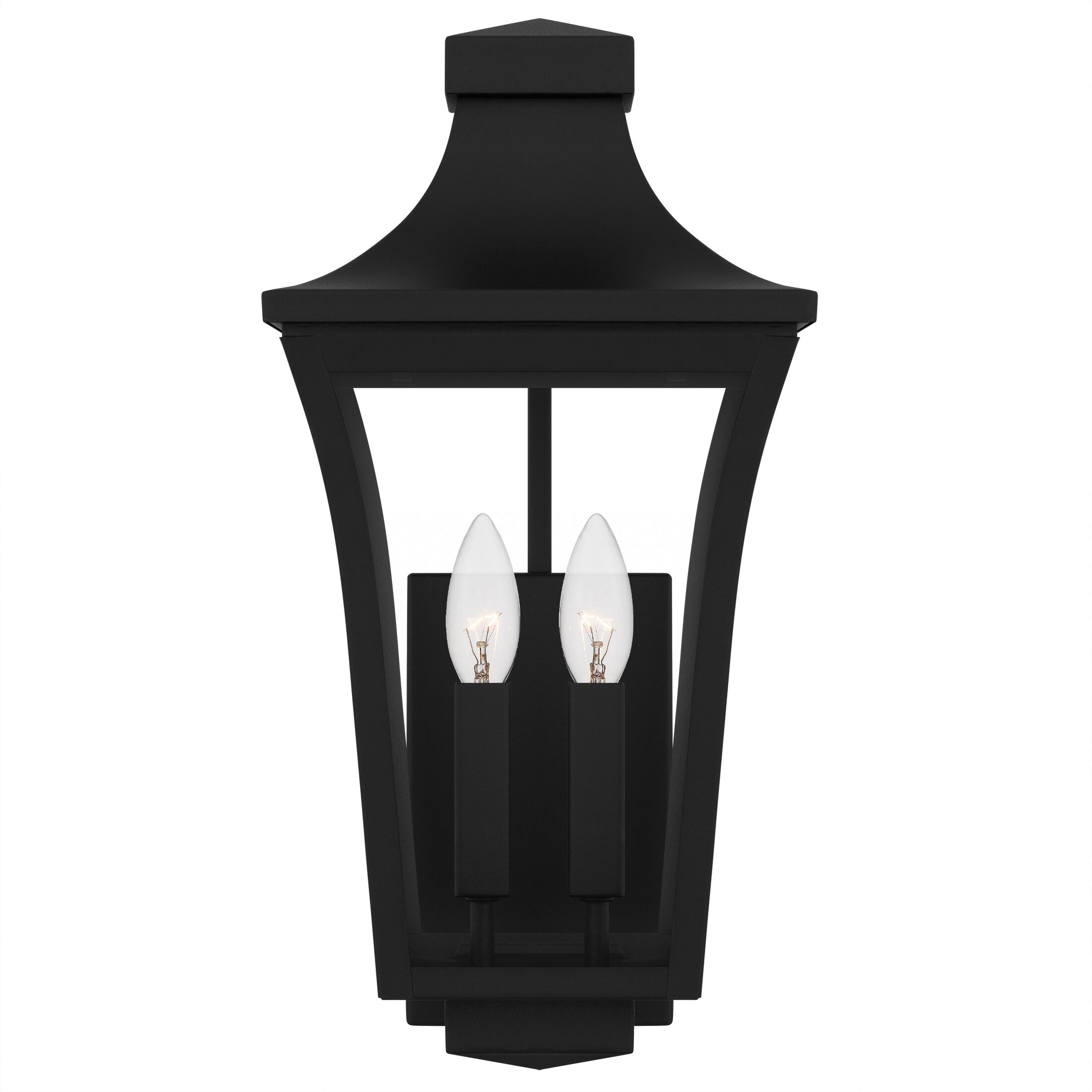 Quentin 2 Light 16.25 inch Earth Black Outdoor Wall Lantern, Medium