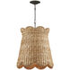 Annabelle 1 Light 20.75 inch Mole Black Pendant Ceiling Light, Medium, Suzanne Duin Collection