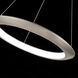 The Ring LED 24 inch Brushed Aluminum Chandelier Ceiling Light in 3500K, 24in.