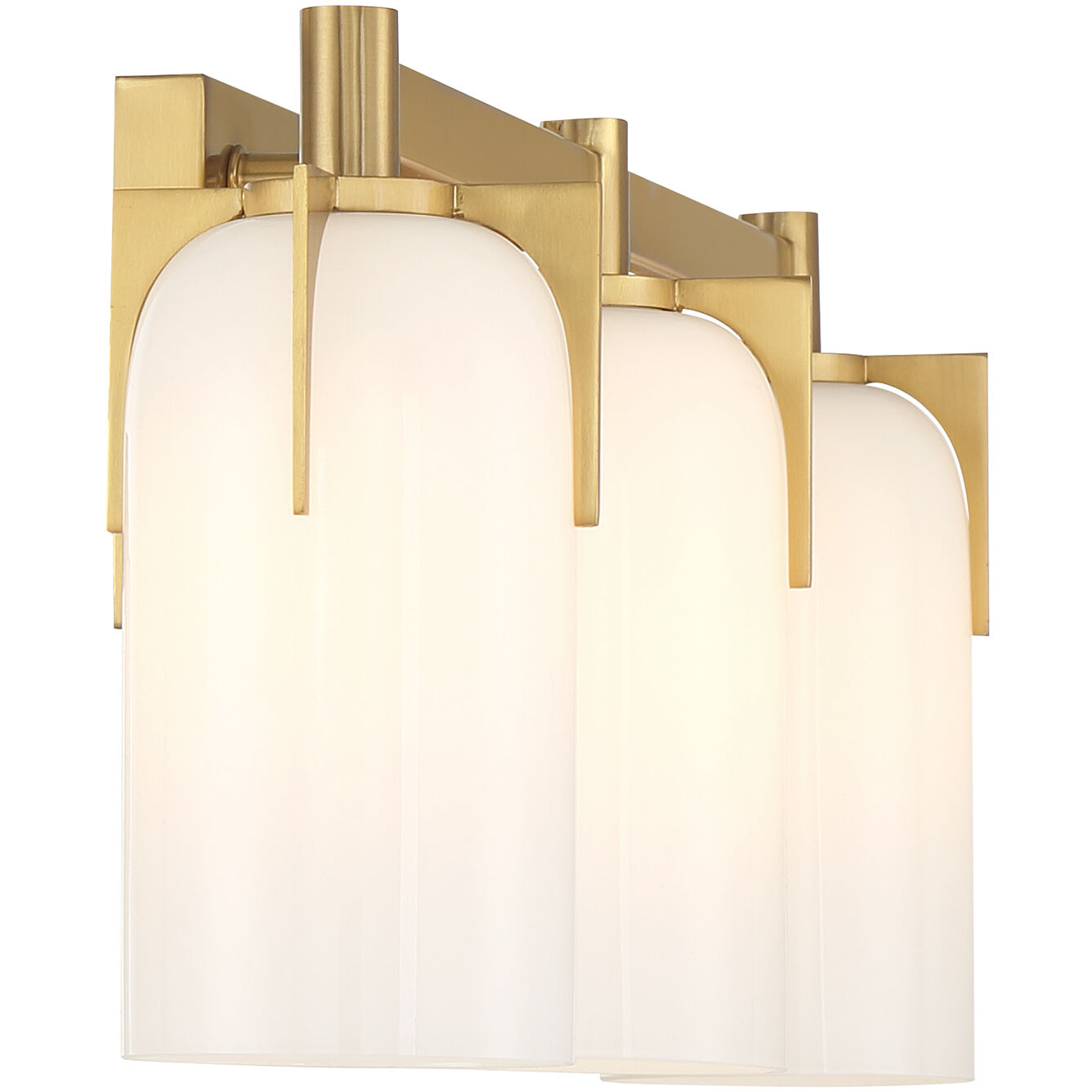 Caldwell 3 Light 24 inch Warm Brass Bathroom Vanity Light Wall Light