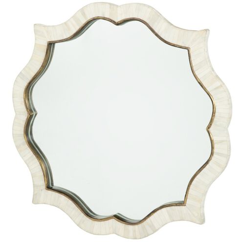 Laurette 34 X 34 inch White & Ivory Mirror