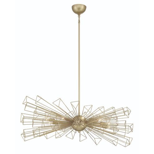 Dendelio 10 Light 24.5 inch Gold Chandelier Ceiling Light